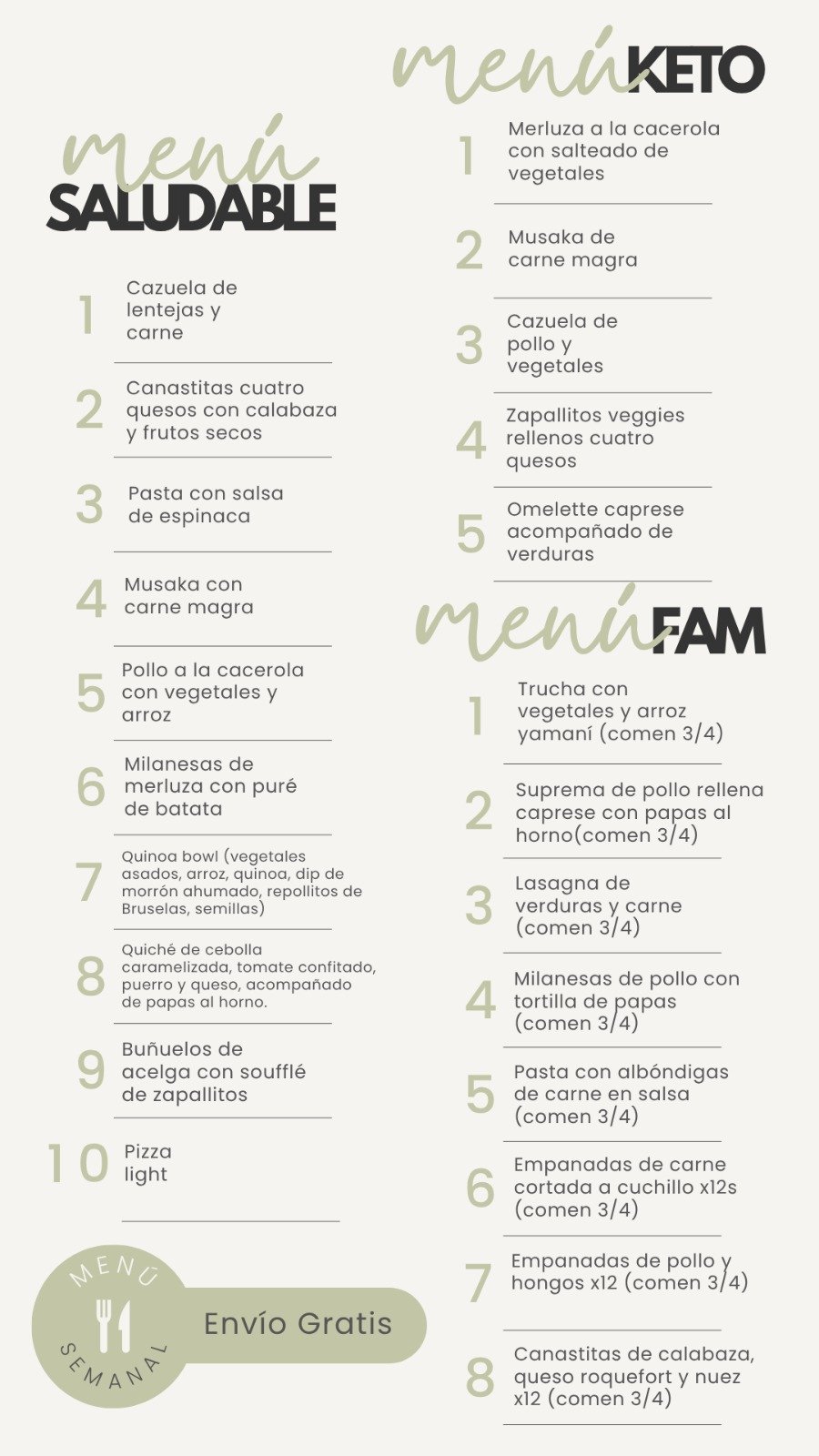 Menú del 28/7 al 1/8