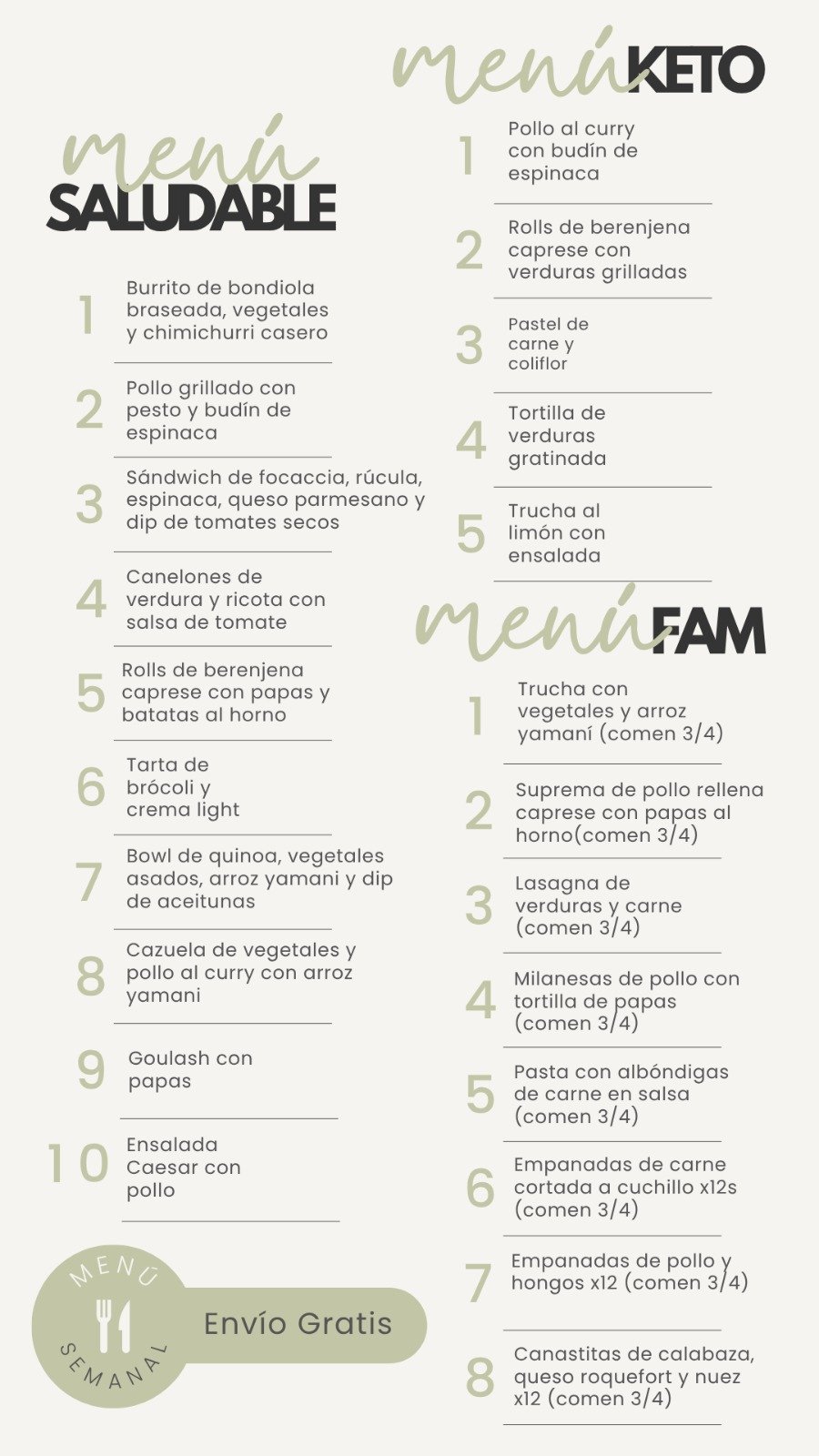 Menú del 13/10 al 17/10